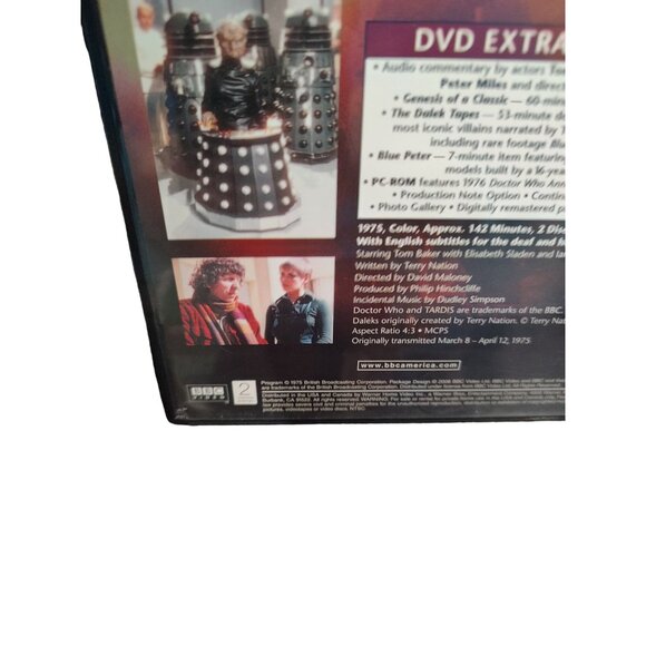 Doctor Who Genesis Of The Daleks 2-Disc Vintage DVD Set Tom Baker 1974-1981 Warn - Picture 8 of 9